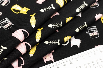 Ткань 100% хлопок [C7840-BLACK]