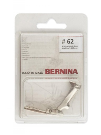 Лапка для шв. маш. №62 узкий подрубатель прямостроч. 2 мм