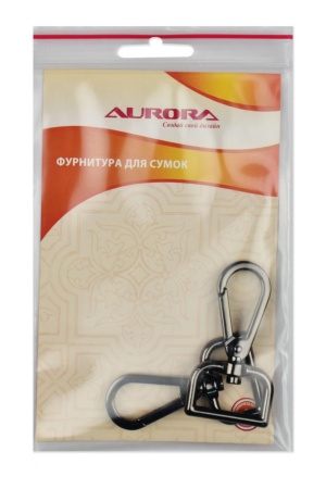 Карабин черный никель, 62*26мм Aurora