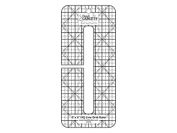 Линейка  HQ - для линий с разметочной сеткой шириной - 1/4"