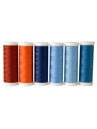 Набор ниток Aurora Джинс голубой