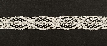 Тесьма кружевная, 24 мм,  цвет натуральный, ALFA Тесьма кружевная, 24 мм,  цвет натуральный, ALFA