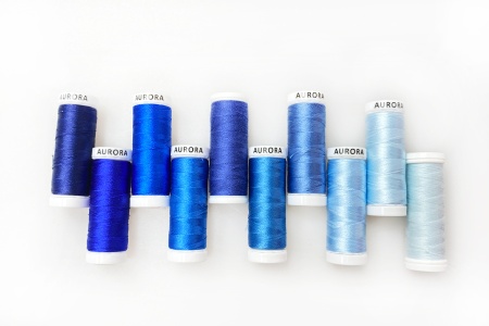 Набор ниток Aurora креативный Синий Лен