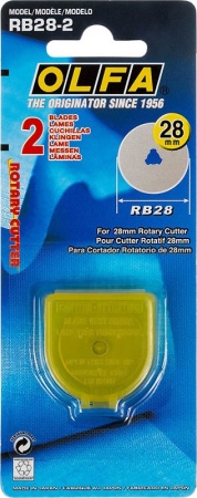 Лезвие круговое OLFA OL-RB28-2 28мм, 2 шт