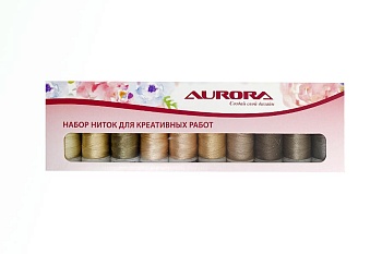 Набор ниток Aurora креативный Бежевый