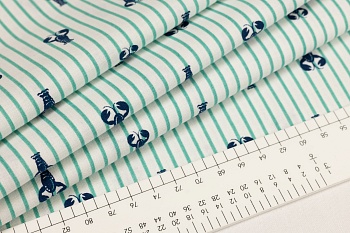 Ткань 100% хлопок [C7235-TEAL]