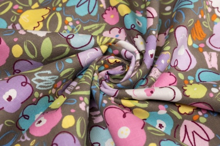 Ткань 100% хлопок [C6952-GRAY]