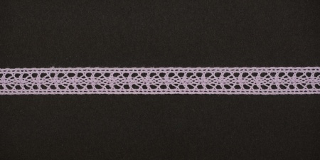 Тесьма кружевная, 12мм,  цвет светло-фиолетовый, ALFA Тесьма кружевная, 12мм,  цвет светло-фиолетовый, ALFA