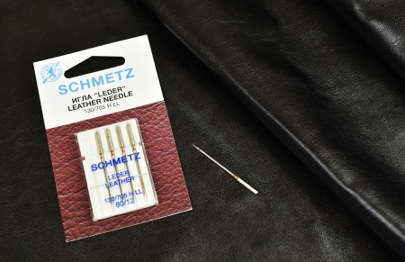 Иглы для кожи №80(2), 90(2), 100 5шт