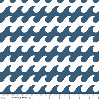 Ткань 100% хлопок [C3872-BLUE]