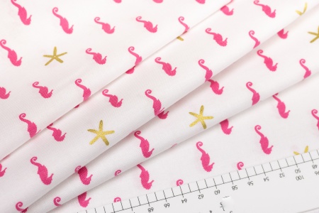 Ткань 100% хлопок [SC7611-WHITE]