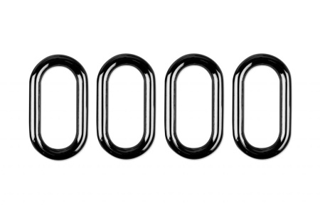 Кольцо овальное черный никель, 34*15мм Aurora