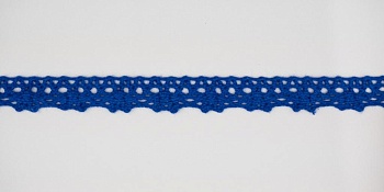 Тесьма кружевная, 13мм,  цвет индиго, ALFA Тесьма кружевная, 13мм,  цвет индиго, ALFA