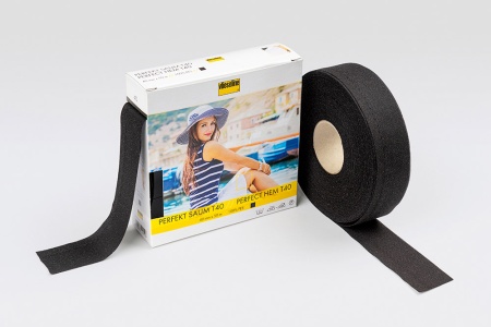 Лента для подгиба Perfect-Saum 98, 4см х 50м, черный Лента для подгиба Perfect-Saum 98, 4см х 50м, черный