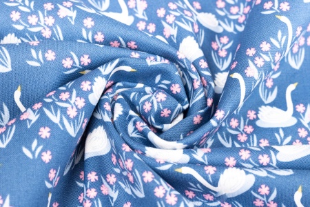 Ткань 100% хлопок [C8823-BLUE]