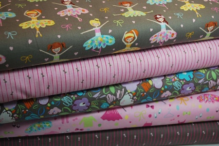 Ткань 100% хлопок [C6951-PINK]