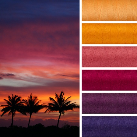 Набор ниток Aurora Багряный закат Набор ниток Aurora Багряный закат