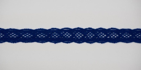 Тесьма кружевная, 14мм,  цвет индиго, ALFA Тесьма кружевная, 14мм,  цвет индиго, ALFA