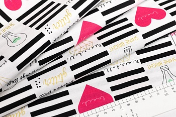 Ткань 100% хлопок [SC6660-BLACK]