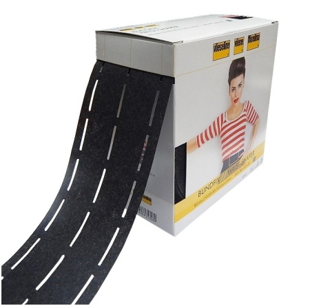 Лента клеевая для пояса Bundfix GP3, 10-25-25-10мм*50м, графит