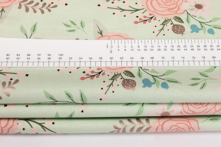 Ткань 100% хлопок [SC8160-MINT]