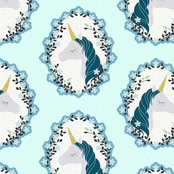 Ткань 100% хлопок [MD7850-AQUA-D]