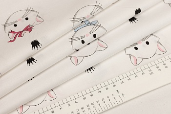 Ткань 100% хлопок [C8910-WHITE]