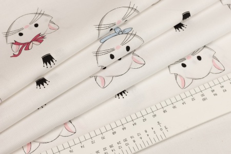 Ткань 100% хлопок [C8910-WHITE]