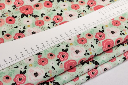 Ткань 100% хлопок [SC8634-MINT]