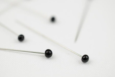 Булавки со стеклянной головкой, 40 мм