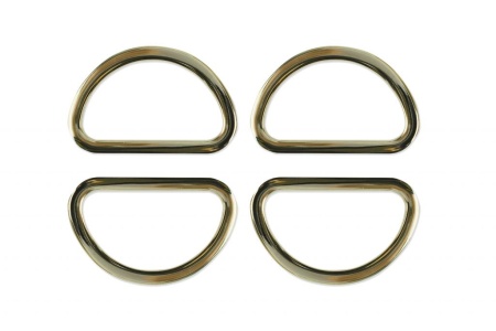 Кольцо D круг золото, 21*37мм Aurora