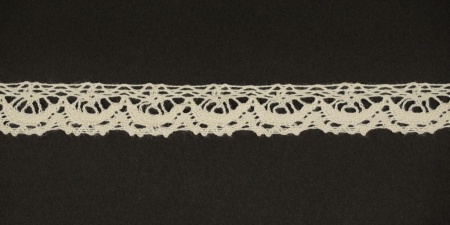 Тесьма кружевная, 15мм, цвет натуральный, ALFA (AF-084-000)