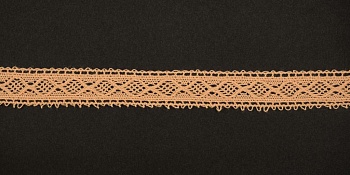Тесьма кружевная, 15мм,  цвет персиковый, ALFA Тесьма кружевная, 15мм,  цвет персиковый, ALFA