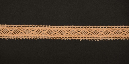 Тесьма кружевная, 15мм,  цвет персиковый, ALFA