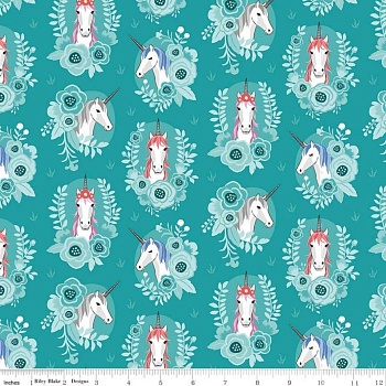 Ткань 100% хлопок [C8203-TEAL]