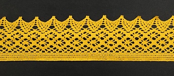 Тесьма кружевная, 59мм,  цвет оранжевый, Mauri Angelo Тесьма кружевная, 59мм,  цвет оранжевый, Mauri Angelo