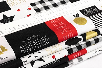 Ткань 100% хлопок [SC7510-BLACK]