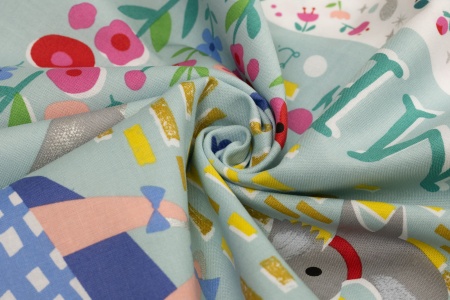 Ткань 100% хлопок [SP8687-MINT]