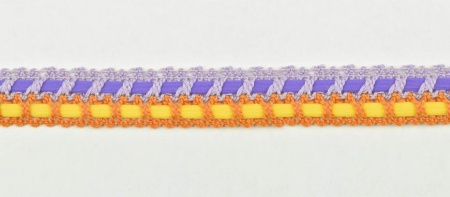 Тесьма кружевная, цвет мультиколор, 23мм (7287EL/PL1/LY1) Тесьма кружевная, цвет мультиколор, 23мм (7287EL/PL1/LY1)