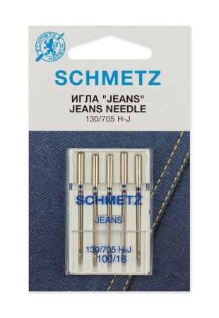 Иглы для джинсы №100, Schmetz Иглы для джинсы №100, Schmetz