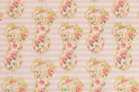 Ткань 100% хлопок [SC6892-PINK]