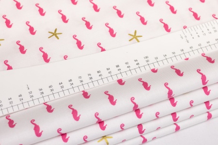 Ткань 100% хлопок [SC7611-WHITE]