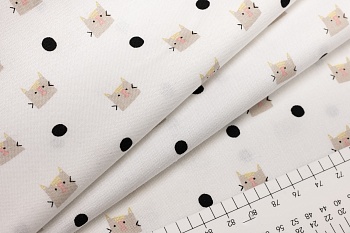 Ткань 100% хлопок [C7844-WHITE]