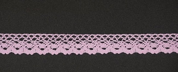 Тесьма кружевная, 18мм,  цвет светло-розовый, ALFA Тесьма кружевная, 18мм,  цвет светло-розовый, ALFA